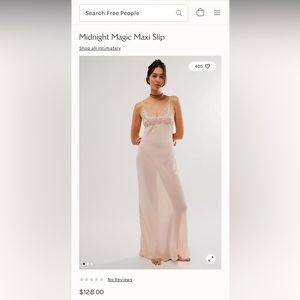 NWT Free People Midnight Magic Maxi Slip